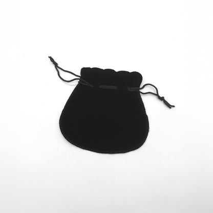 Black Velveteen Bell Pouches | Perfect for Gifts (Pack of 50)
