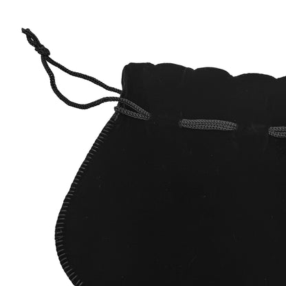 Black Velveteen Bell Pouches | Only £10 for 50 Pouches | Perfect for Gifts (Pack of 50)