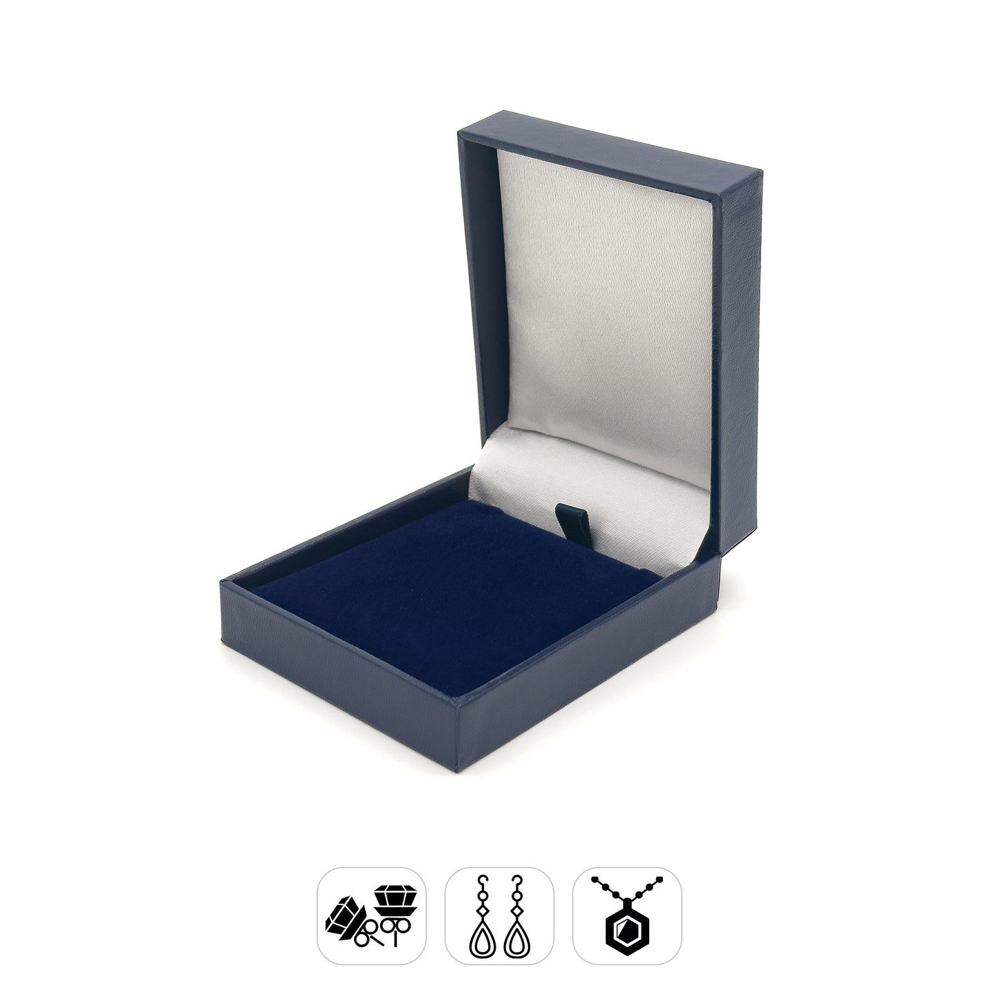 Marham | Classic Plain Leatherette Pendant Case (Pack of 12)