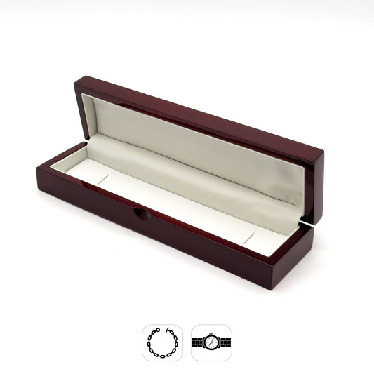 Windsor | Luxury Gloss Hardwood Bracelet Case, Rosewood (Pack of 1)