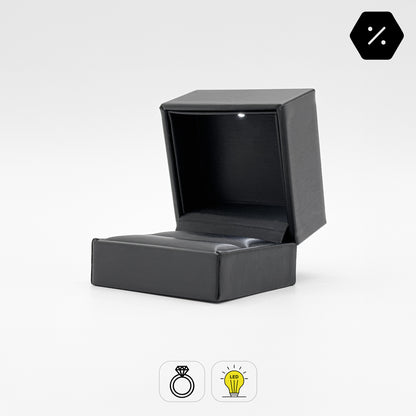 Brilliant | Luxury Satin LED Ring Case (Pack of 6)