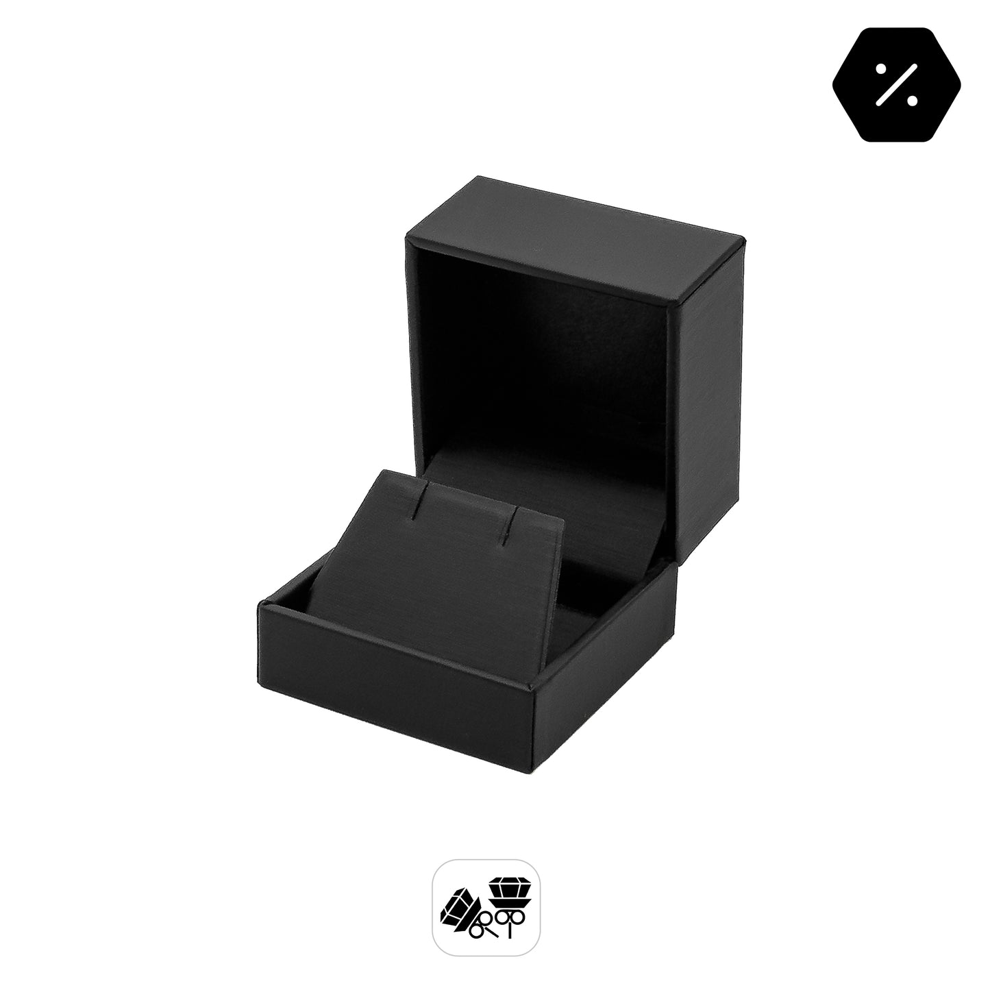 Brilliant | Luxury Satin-Grained Stud Earring Case (Pack of 12)