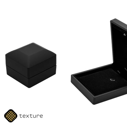 Cambridge LED | Luxury Soft-Touch Ring Case for Illuminated Display (Pack of 12)