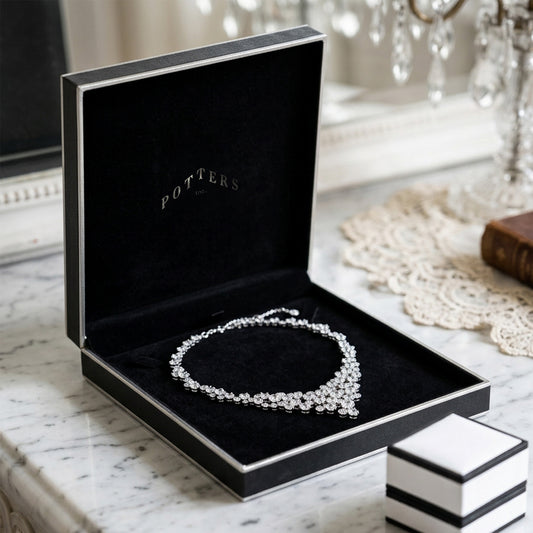 Celebration | French-Inspired Necklace Case with Textured Monochrome Finish (Pack of 6)