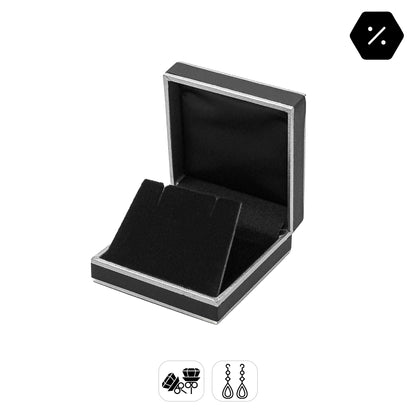 Celebration | French-Inspired Drop Earring Case with Textured Monochrome Finish (Pack of 12)