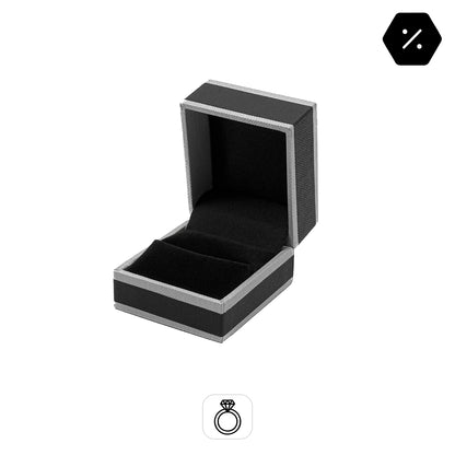 Celebration | French-Inspired Ring Case with Textured Monochrome Finish (Pack of 12)