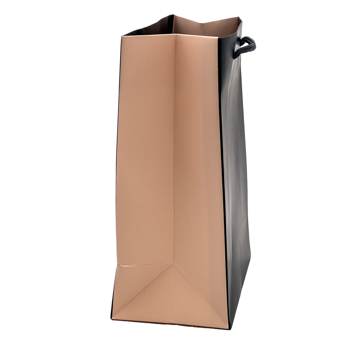 Laminated Matt Black / Chic Pink Tote Bags with String Handles for Luxury Gifting (Pack of 10)