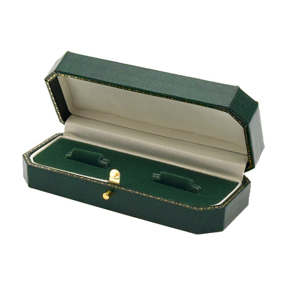 Venice Classic | Cufflink Case with Cut-Off Corners & Gold Push-Button Closure - Edwardian Style (Pack of 6)