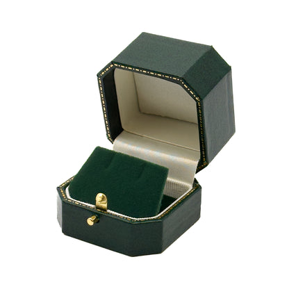 Venice Classic | Stud Earring Case with Cut-Off Corners & Gold Push-Button Closure - Edwardian Style (Pack of 6)