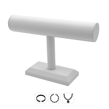 50% Off Assorted Clearance Displays | Black / White PU Leather Showcases