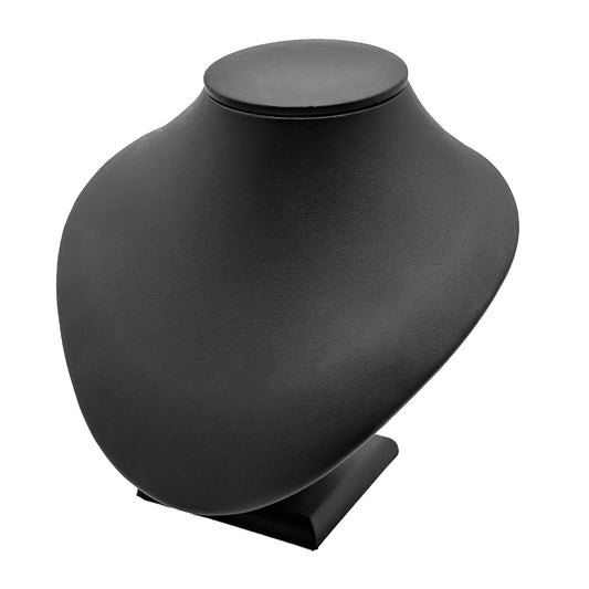 Impressions | Wide Display Bust for Collars & Necklaces | Black & White PU Leather