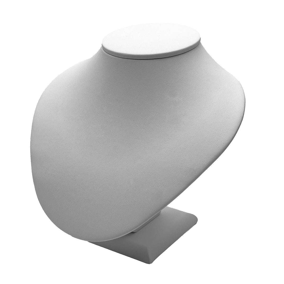 Impressions | Wide Display Bust for Collars & Necklaces | Black & White PU Leather