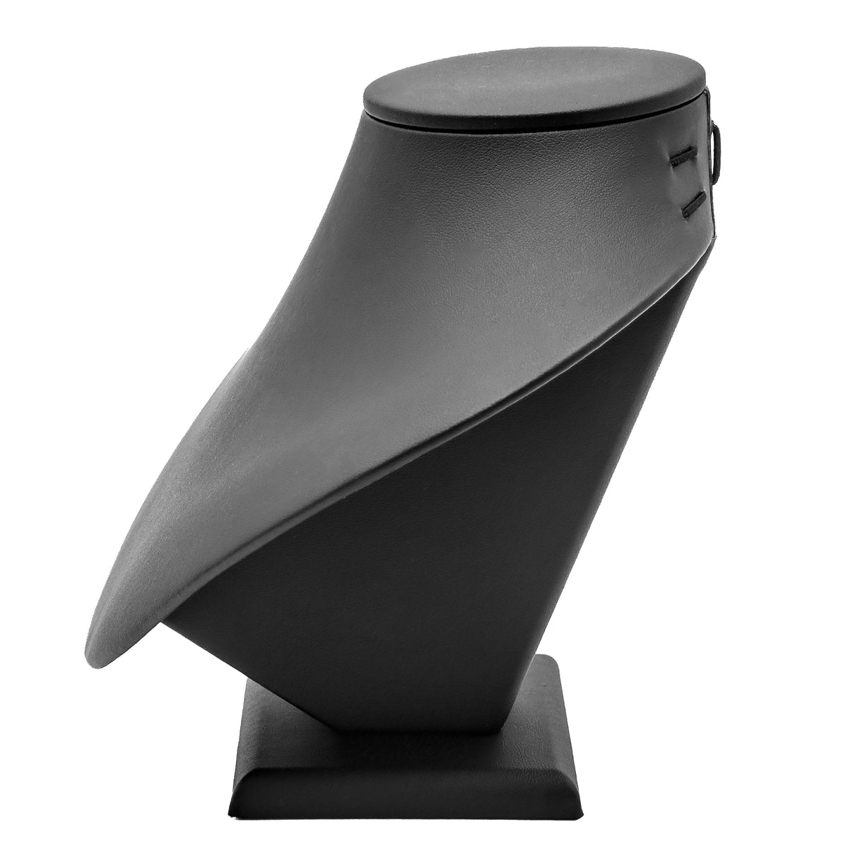 Impressions | Wide Display Bust for Collars & Necklaces | Black & White PU Leather