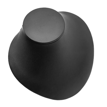 Impressions | Wide Display Bust for Collars & Necklaces | Black & White PU Leather