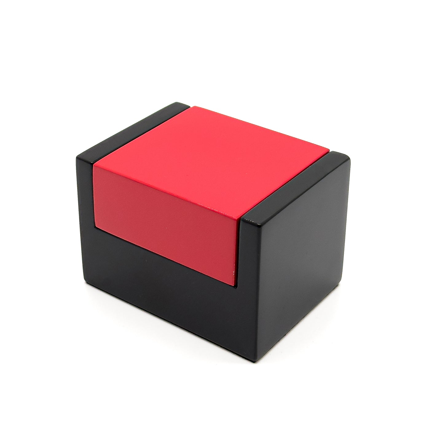 Geneva | Luxury Red / Black Gloss Hardwood Double Ring Case (Pack of 10)