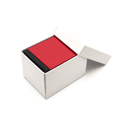 Geneva | Luxury Red / Black Gloss Hardwood Double Ring Case (Pack of 10)