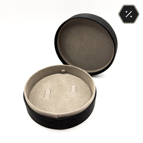 Dubai | Luxury Silk Cylindrical Double Ring Box (Pack of 10)