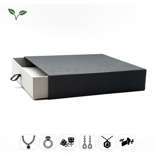 Drawer | Limited Edition Black / Grey Necklace Box (Pack of 10)