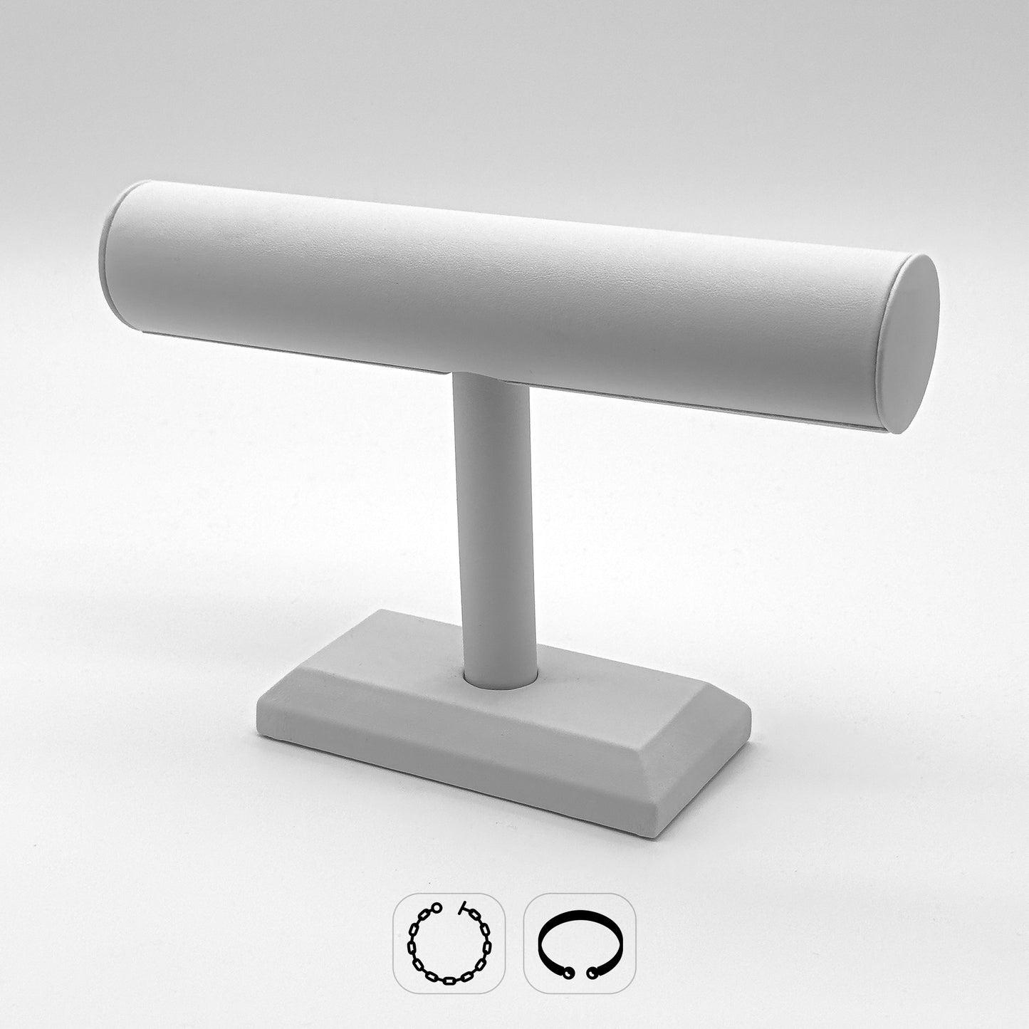 Assorted Clearance Displays | Black / White PU Leather Showcases