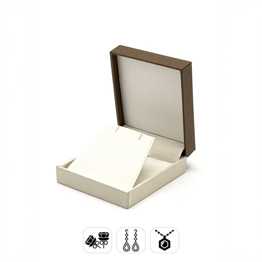 Dublin | Chocolate Brown / Cream Pendant Case (Pack of 10)