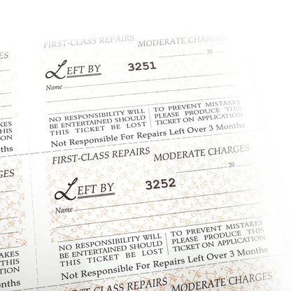 Duplicate Repair Book | 1000 Self-Duplicating Tickets | Jewellers' Essentials