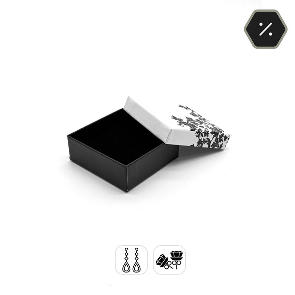 Lyon Plus | Monochrome Floral Drop Earring Box (Pack of 100)