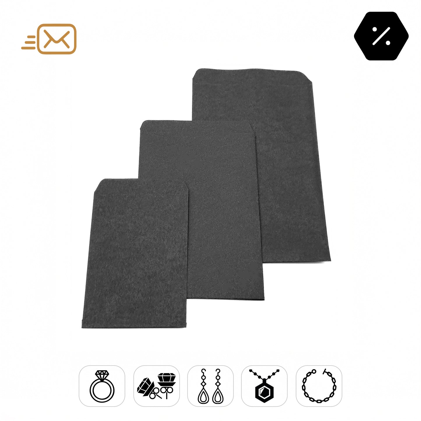 EnvoBags | Versatile Envelopes for Jewellery & Gifts | Affordable Packaging (Pack of 100)