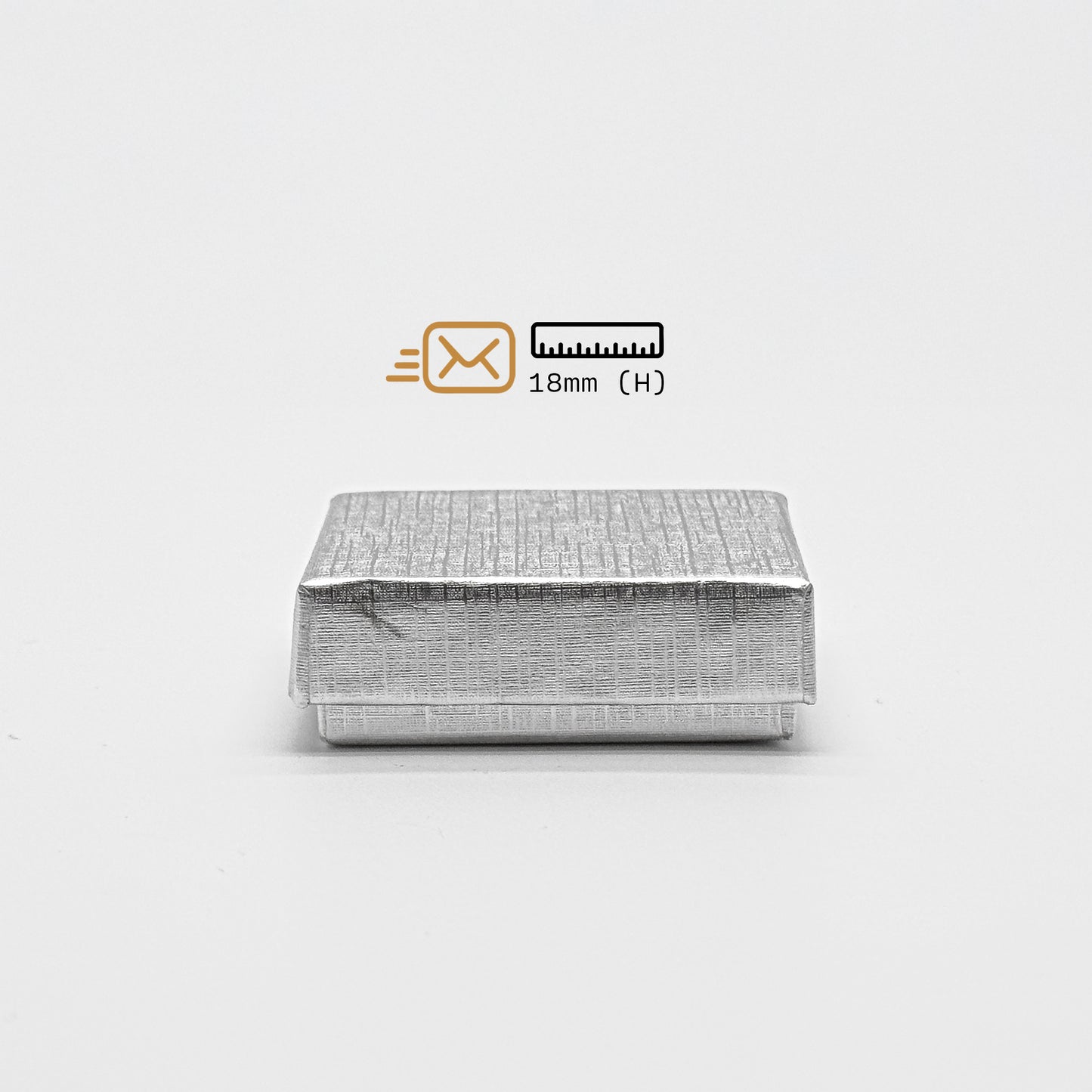 Textured Foil Silver Universal Postal Box (Pack of 100)