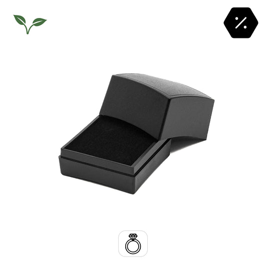 Futura | Eco-Plastic Ring Box, Innovative & Recyclable | Affordable Packaging (Pack of 100)