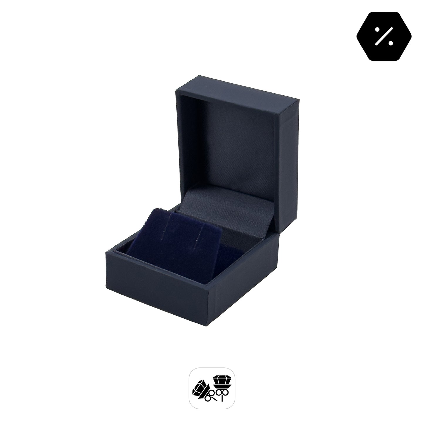 Harmony Plus | Elegant Soft-Touch Stud Earring Case | Affordable Packaging (Pack of 12)