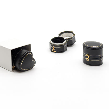 Venice | Classic Oval-Shaped Ring Case with Gold Clasp (Pack of 6)