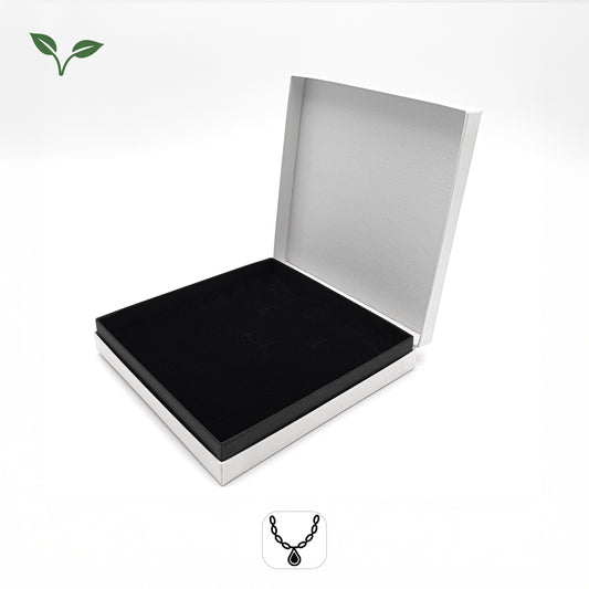 EcoHinge | White / Black Necklace Box (Pack of 10)