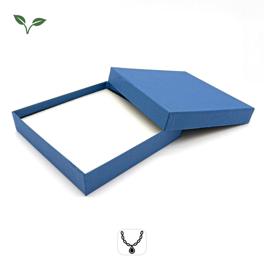 Old Legacy | Blue Ribbed Choker / Necklace Box (Pack of 20)