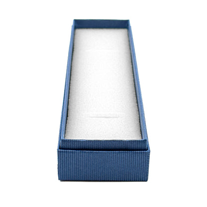 Legacy | Eco-Friendly Blue Ribbed Bracelet / Watch Box (Pack of 30)