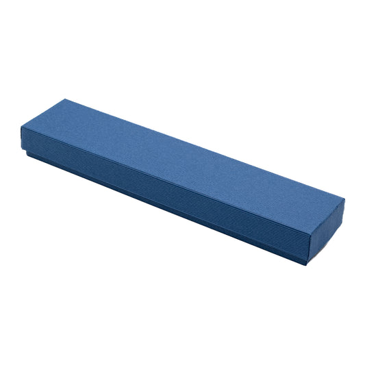 Legacy | Eco-Friendly Blue Ribbed Bracelet / Watch Box (Pack of 30)