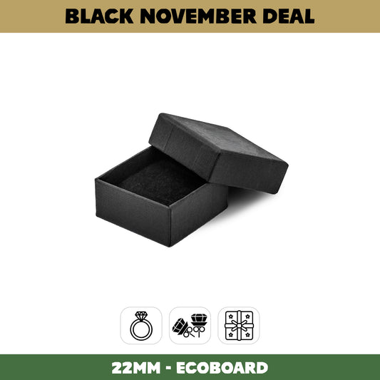 45x45x22mm Lima EcoBoard |Small Universal Jewellery & Gift Box | Sustainable Packaging (Pack of 100)