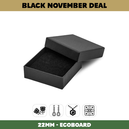 65x65x22mm Lima EcoBoard | Medium Universal Jewellery & Gift Box | Sustainable Packaging (Pack of 100)