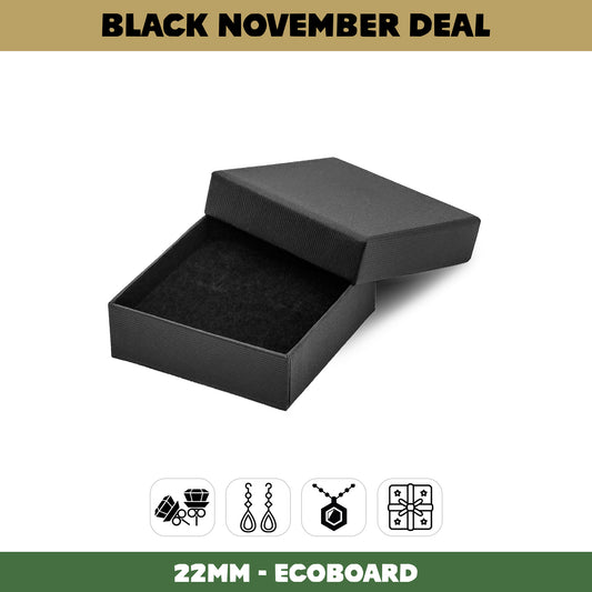 65x65x22mm Lima EcoBoard | Medium Universal Jewellery & Gift Box | Sustainable Packaging (Pack of 100)