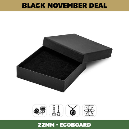 85x85x22mm Lima EcoBoard | Large Universal Jewellery & Gift Box | Sustainable Packaging (Pack of 50)