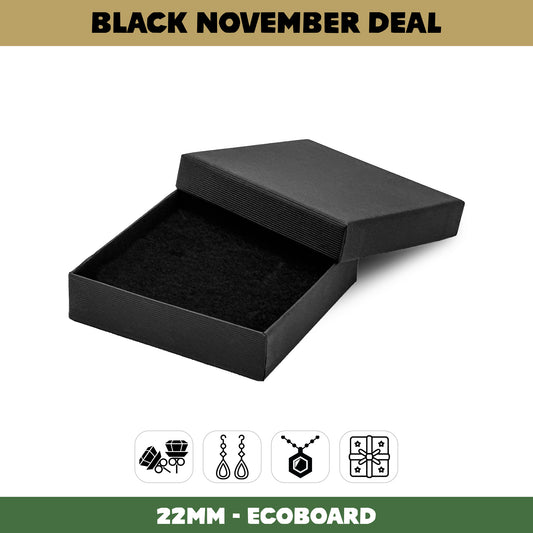 85x85x22mm Lima EcoBoard | Large Universal Jewellery & Gift Box | Sustainable Packaging (Pack of 50)