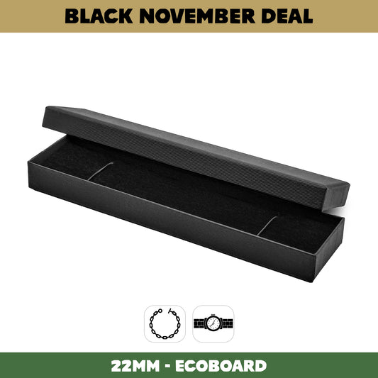 210x50x22mm Lima EcoBoard | Bracelet / Thin Watch Box | Sustainable Packaging (Pack of 20)
