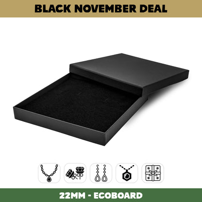 155x155x22mm Lima EcoBoard | Extra Large Universal Jewellery & Gift Box | Sustainable Packaging (Pack of 10)