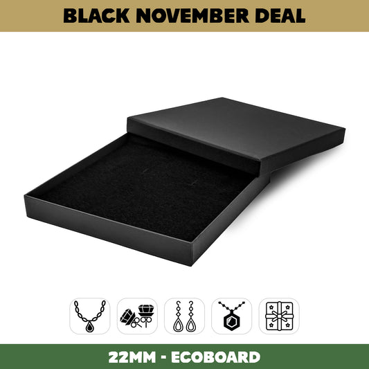 155x155x22mm Lima EcoBoard | Extra Large Universal Jewellery & Gift Box | Sustainable Packaging (Pack of 10)