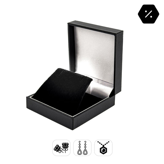 Marham Plus Drop Earring / Pendant | Traditional Leatherette Case with Velveteen Interior (Pack of 20)