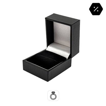 Marham Plus Ring | Traditional Leatherette Case with Velveteen Interior (Pack of 20)