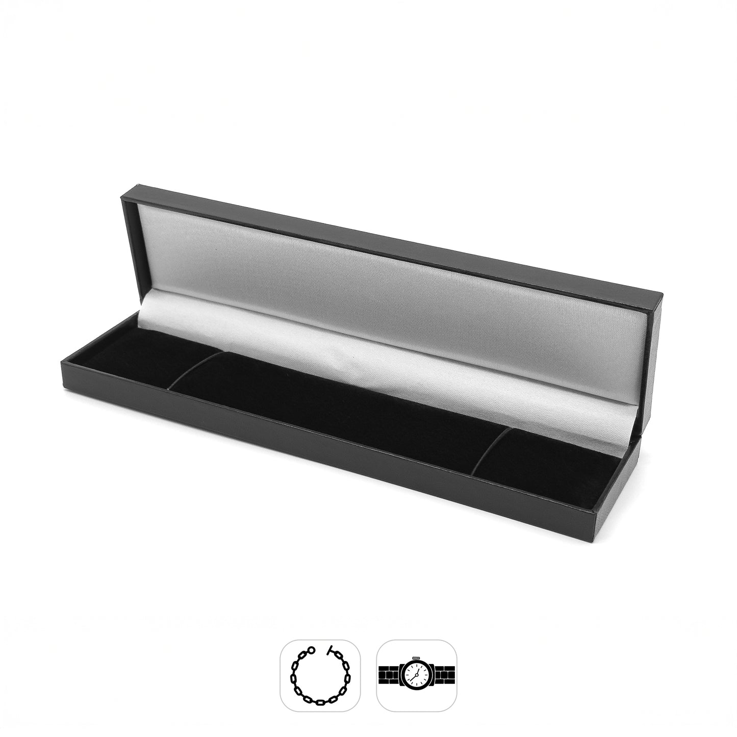 Marham | Classic Plain Leatherette Bracelet Case (Pack of 12)