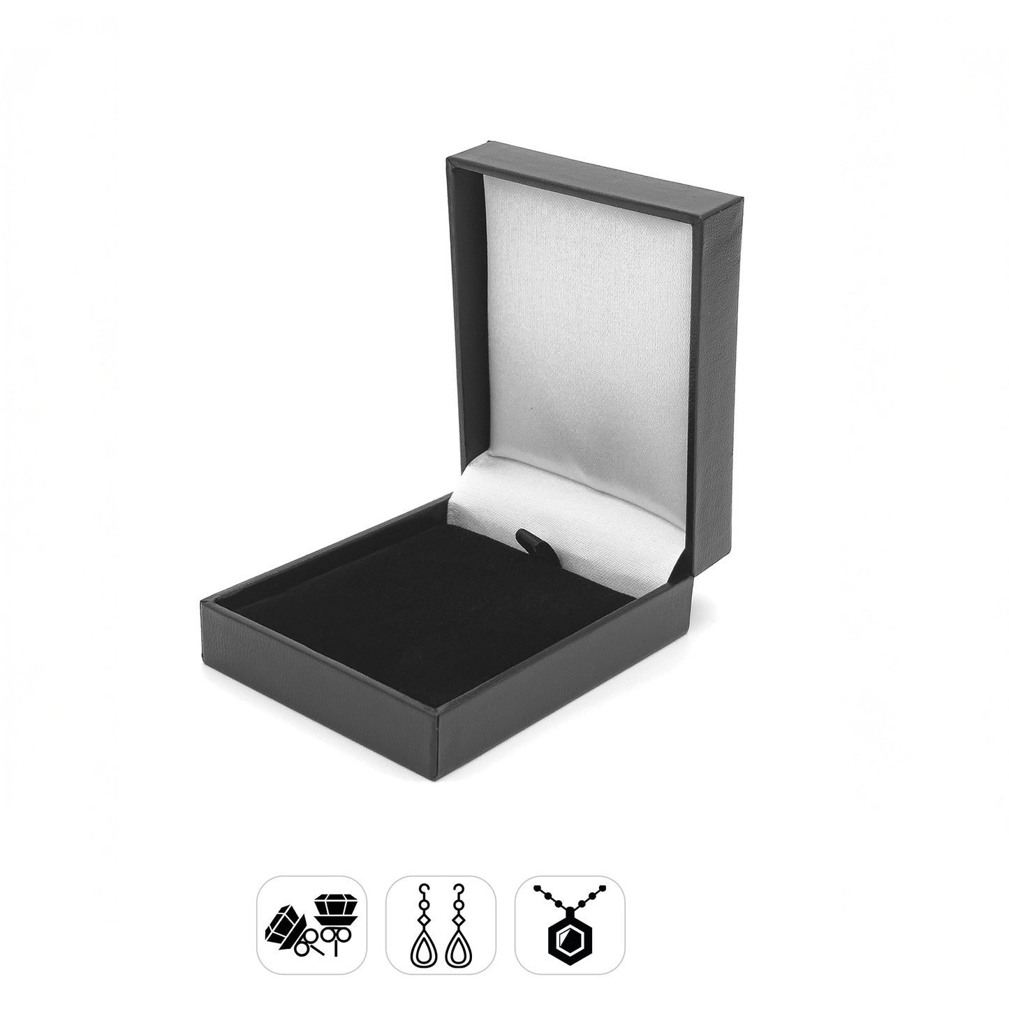 Marham | Classic Plain Leatherette Pendant Case (Pack of 12)