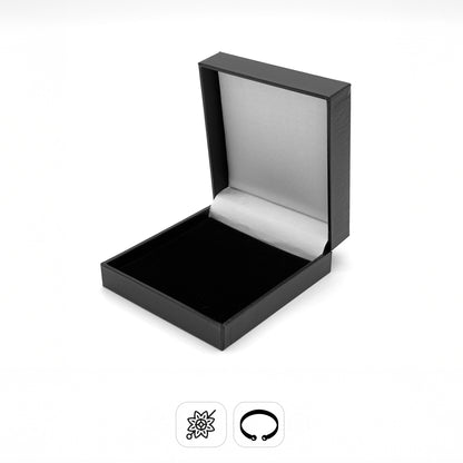 Marham | Classic Plain Leatherette Brooch / Bangle Case (Pack of 12)