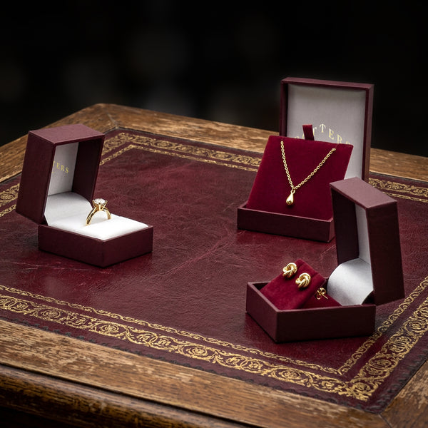 Vintage Burgundy Leatherette Cases for Traditional Jewellery | 15% Marham Classic Range