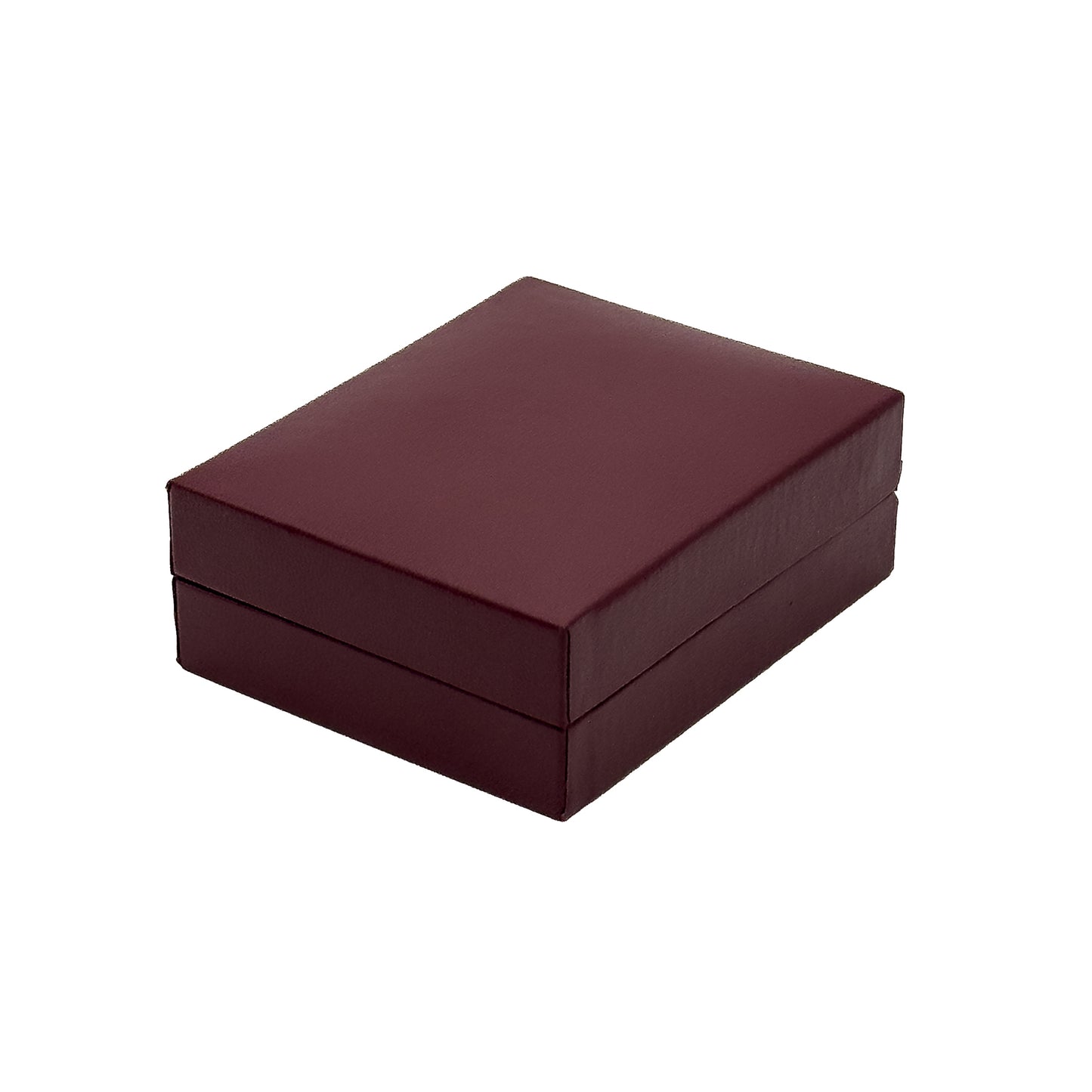 Marham | Classic Maroon Plain Leatherette Pendant / Drop Earring Case (Pack of 12)